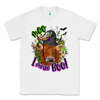 White Moo i mean boo Cow Classic Tee - NancyCooperArtShop
