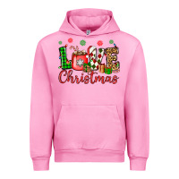 Fuchsia Pink love christmas Urban Hoodie - OliviaCreatesArt