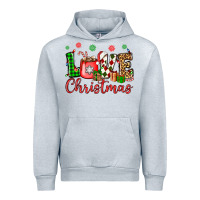 Heather Grey love christmas Urban Hoodie - OliviaCreatesArt