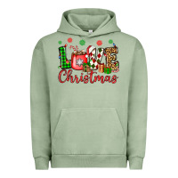 Pigment Oil Green love christmas Urban Hoodie - OliviaCreatesArt