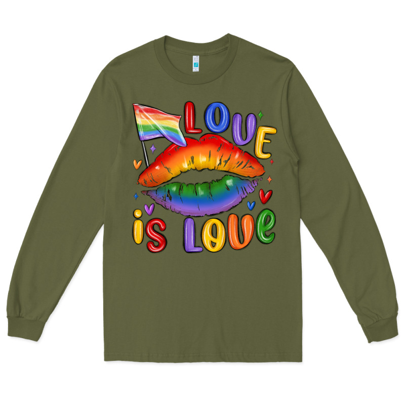 Love Is Love Lips Long Sleeve Tee by MaliasSmallBusiness | Teevron