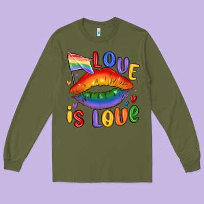 Love Is Love Lips Long Sleeve Tee Designed By Maliassmallbusiness