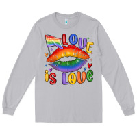 Moon Dust love is love lips Long Sleeve Tee - MaliasSmallBusiness