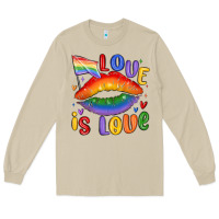 Mushroom love is love lips Long Sleeve Tee - MaliasSmallBusiness