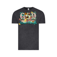 Vintage Black god is my refugee and strength Vintage Tee - NancyCooperArtShop