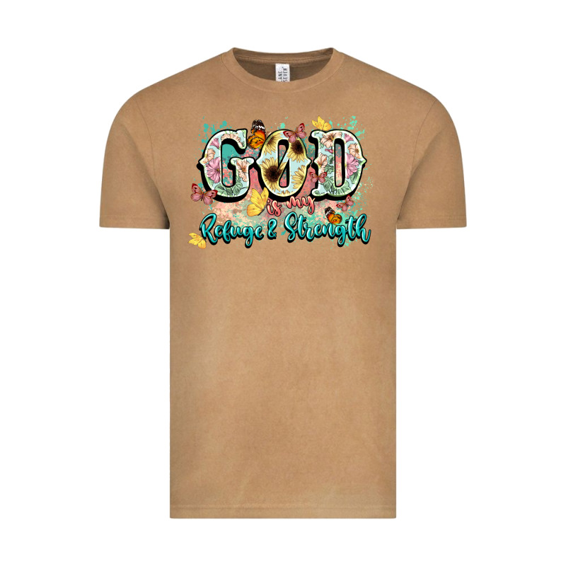 God Is My Refugee And Strength Vintage Tee by NancyCooperArtShop | Teevron