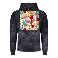 Cloud Black school seamless pattern Vintage Hoodie - BundleAndBundleShop