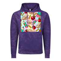 Cloud Purple school seamless pattern Vintage Hoodie - BundleAndBundleShop