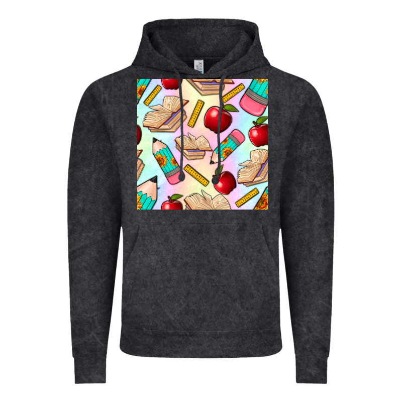 School Seamless Pattern Vintage Hoodie by BundleAndBundleShop | Teevron