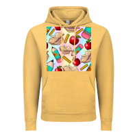 Vintage Mustard school seamless pattern Vintage Hoodie - BundleAndBundleShop