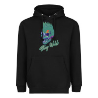 Black Stay Wild Heavyweight Hoodie - Bettercallsaul