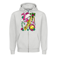 Dove Grey Pink Christmas Breast Cancer Ribbon Softball Zipper Hoodie - BundleAndBundleShop
