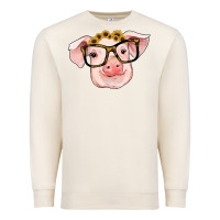 Sandshell sunflowers with pig Premium Sweatshirt - RanaPortraitStore