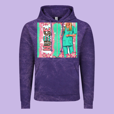 Nurse  Blonde Woman Vintage Hoodie Designed By Ranaportraitstore