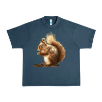 Midnight Navy Squirrels Urban Heavy Tee - LillyAllenDesigns
