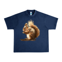 Navy Squirrels Urban Heavy Tee - LillyAllenDesigns