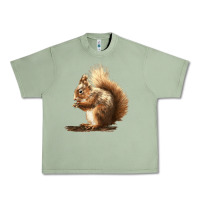 Oil Green Squirrels Urban Heavy Tee - LillyAllenDesigns