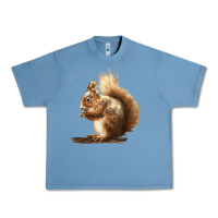 Pebble Blue Squirrels Urban Heavy Tee - LillyAllenDesigns