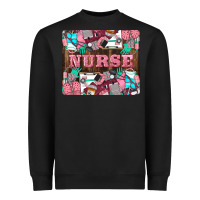 Black Nurse Heavyweight Sweatshirt - LillyAllenDesigns
