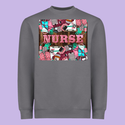 Nurse Heavyweight Sweatshirt Designed By Lillyallendesigns