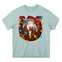 Arona christmas horseshoe with hereford cow Heavy Core Tee - RanaPortraitStore