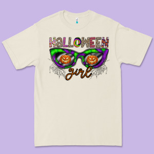 Halloween Girl Premium Tee Designed By Cowhidedigitalart