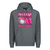 Rock In October We Wear Pink and Watch Volleyball Premium Hoodie - texasbilliewilder