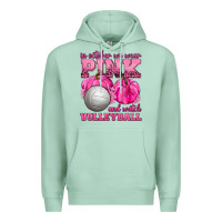 Seafoam In October We Wear Pink and Watch Volleyball Premium Hoodie - texasbilliewilder
