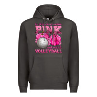 Smoke In October We Wear Pink and Watch Volleyball Premium Hoodie - texasbilliewilder