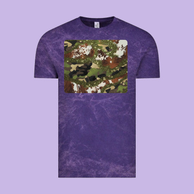 Black And Brown Cowhide Camouflage Vintage Tee Designed By Barkaloodesign