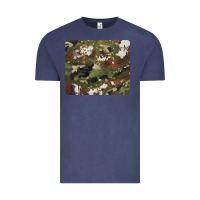 Vintage Denim black and brown cowhide camouflage Vintage Tee - BarkalooDesign