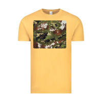 Vintage Mustard black and brown cowhide camouflage Vintage Tee - BarkalooDesign
