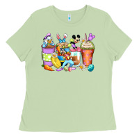 Matcha easter cartoon characters coffee cups Ladies Tee - Zillion Design Studio