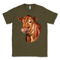 Army Green red angus cattle cow Classic Tee - LillyAllenDesigns