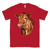 Red red angus cattle cow Classic Tee - LillyAllenDesigns