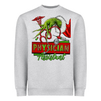 Heather Grey christmas character hand physician assistant Heavyweight Sweatshirt - NancyCooperArtShop