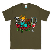 Army Green Tanned And Tipsy Classic Tee - CowhideDigitalArt