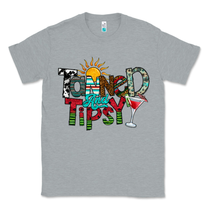 Tanned And Tipsy Classic Tee by CowhideDigitalArt | Teevron