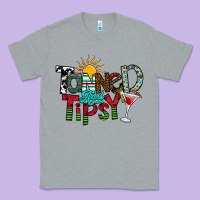 Tanned And Tipsy Classic Tee Designed By Cowhidedigitalart