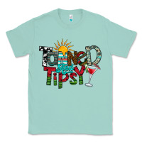 Seafoam Tanned And Tipsy Classic Tee - CowhideDigitalArt