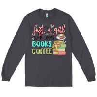Smoke just a girl who loves books and coffee Long Sleeve Tee - MaliasSmallBusiness