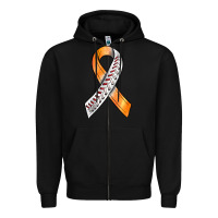 Black Kidney Cancer Ribbon Baseball Zipper Hoodie - BundleAndBundleShop