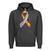 Kidney Cancer Ribbon Baseball Zipper Hoodie | Teevron