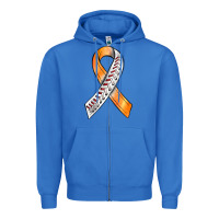 True Royal Kidney Cancer Ribbon Baseball Zipper Hoodie - BundleAndBundleShop