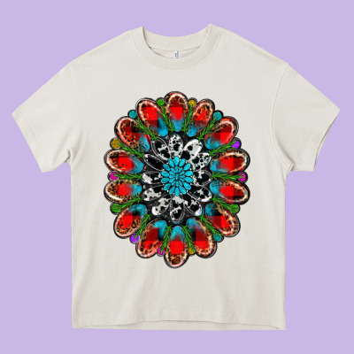 Christmas Gemstone Heavy Core Tee Designed By Ranaportraitstore