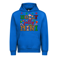 Cobalt holly jolly mini Urban Hoodie - OliviaCreatesArt