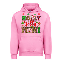 Fuchsia Pink holly jolly mini Urban Hoodie - OliviaCreatesArt