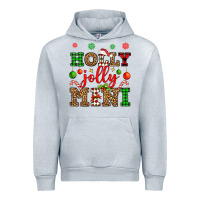 Heather Grey holly jolly mini Urban Hoodie - OliviaCreatesArt