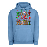 Pigment Pebble Blue holly jolly mini Urban Hoodie - OliviaCreatesArt