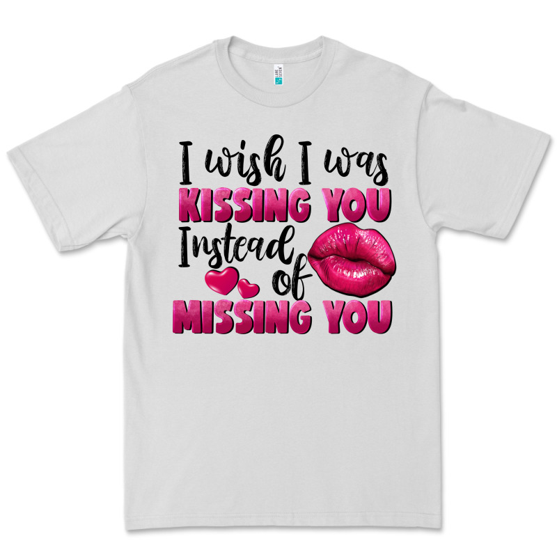 I Wish I Was Kissing You Instead Of Missing You Premium Tee by FaDigitalArtStudio | Teevron